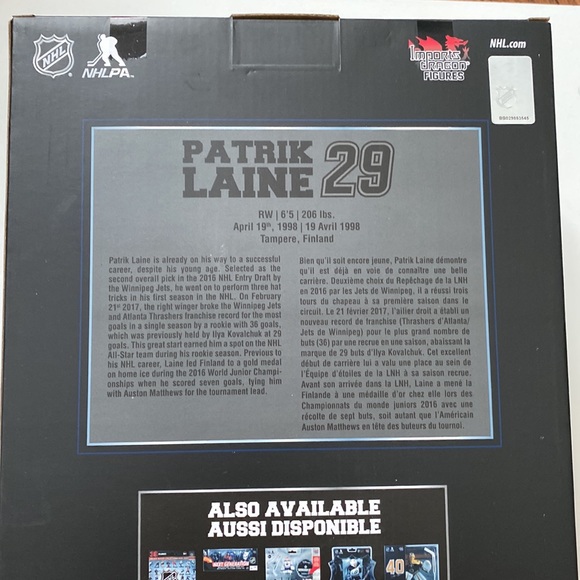 Patrik Laine 29 NHL Hockey Player Collectors - Picture 4 of 8